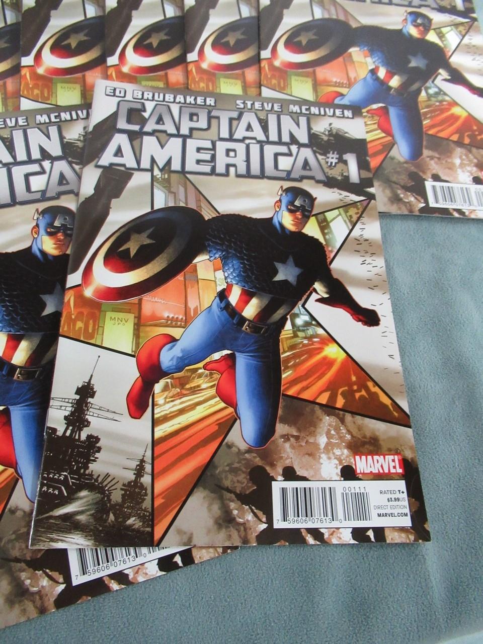 Captain America #1 Dealer Lot of (10)