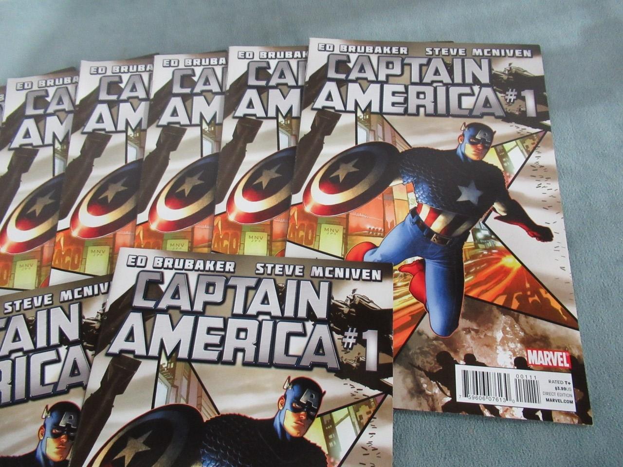 Captain America #1 Dealer Lot of (10)