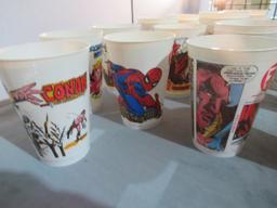 1970s Marvel Heroes 7-11 Slurpee Cup Lot