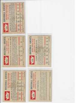 1960 Fleer Baseball Greats Group (5)