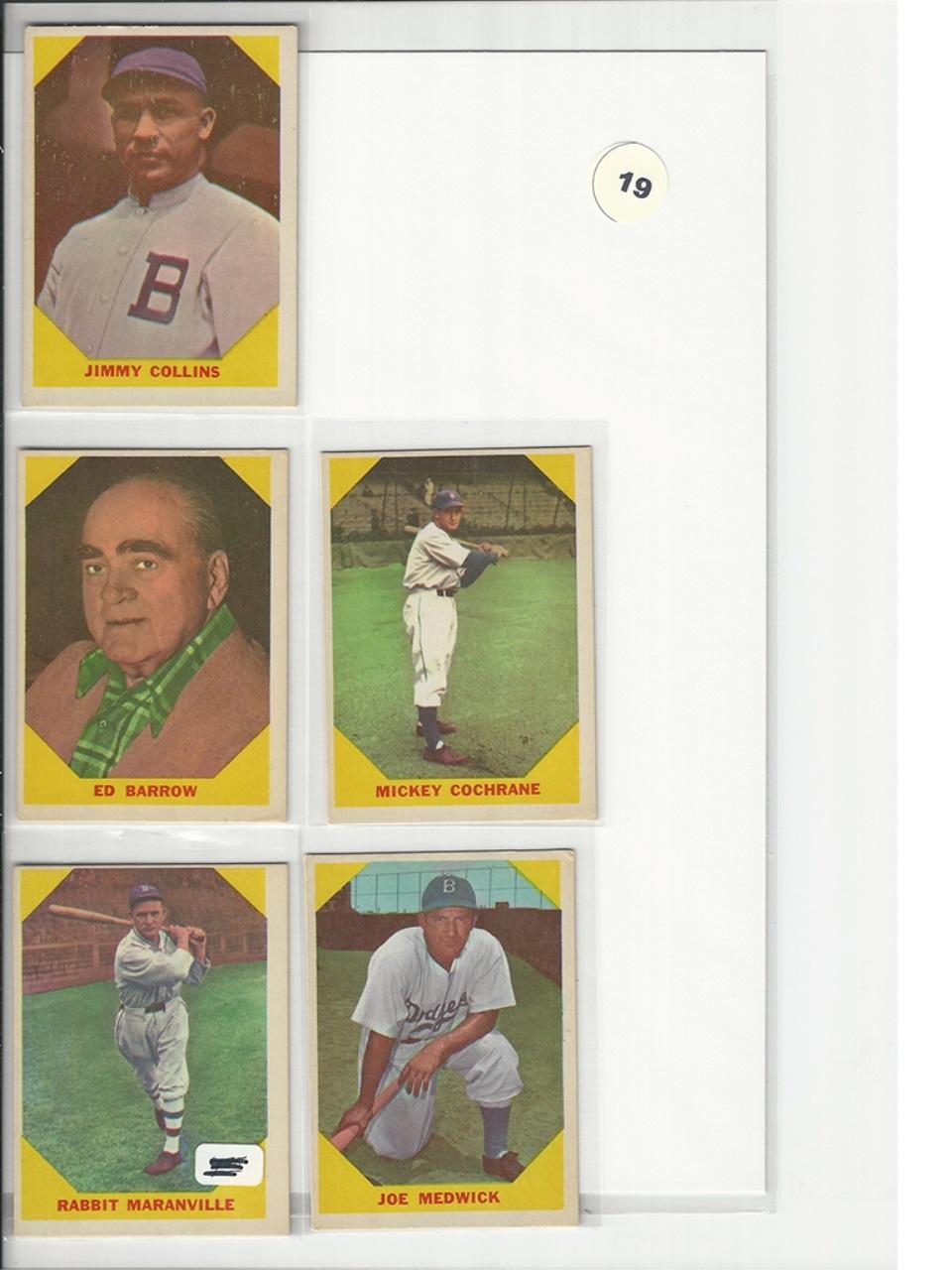 1960 Fleer Baseball Greats Group (5)