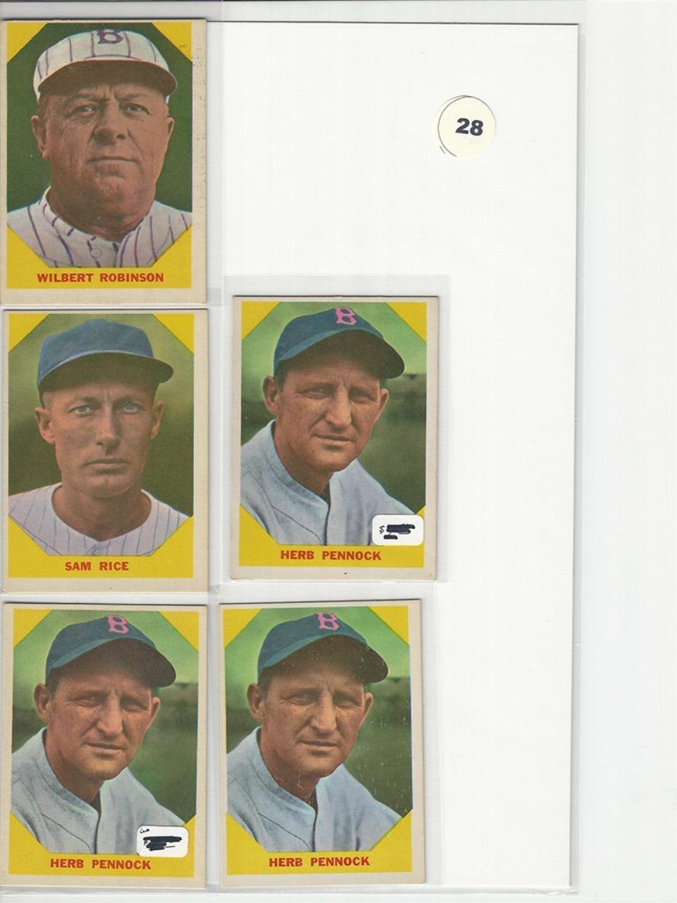 1960 Fleer Baseball Greats Group (5)