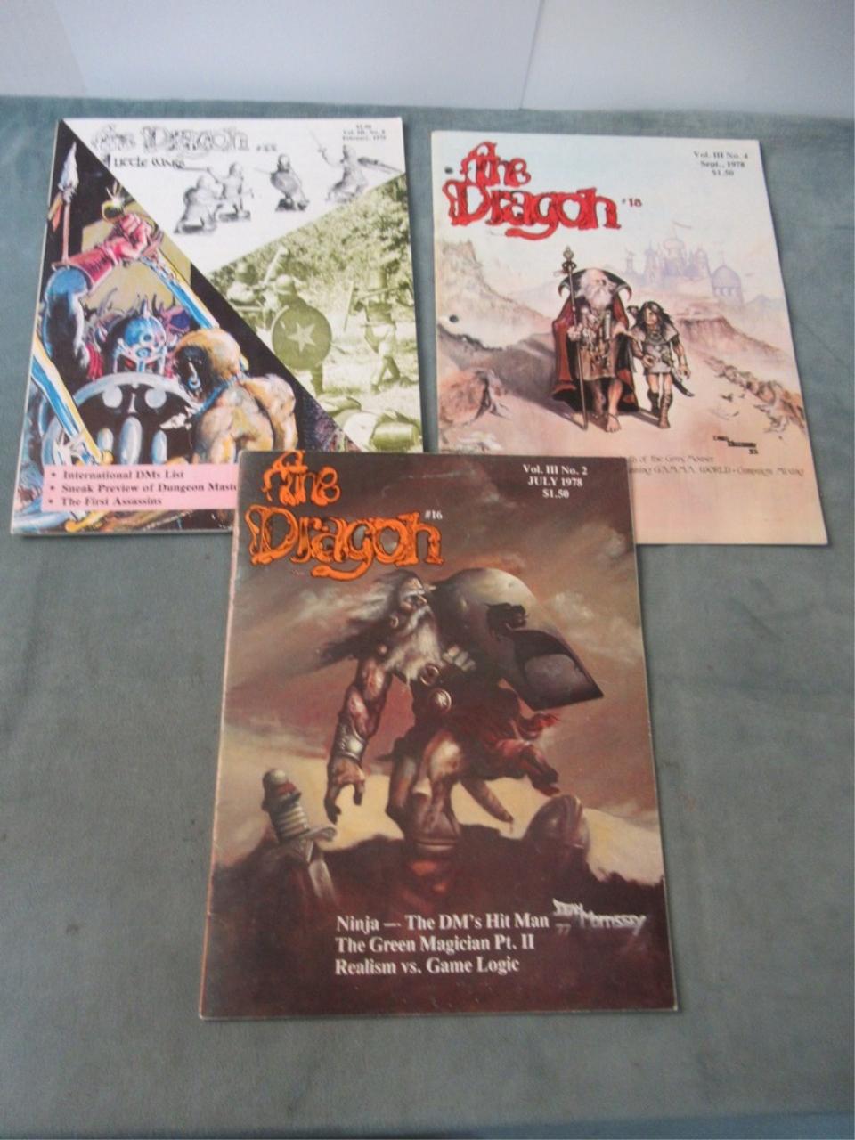 The Dragon #16, 18, & 22 - Vintage D&D