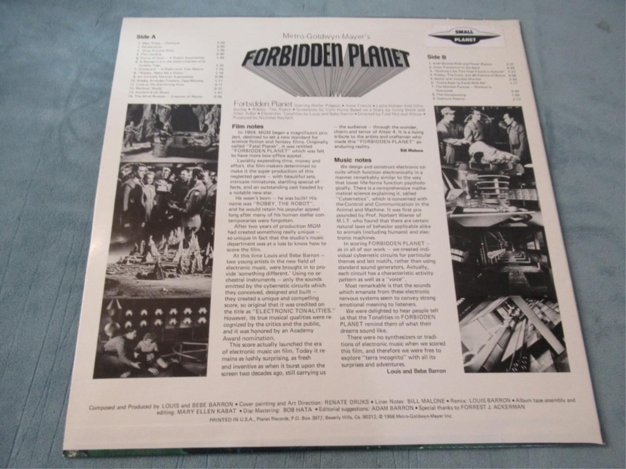 Forbidden Planet Soundtrack Vinyl LP Record