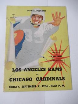 1956 L.A. Rams/Chicago NFL Program