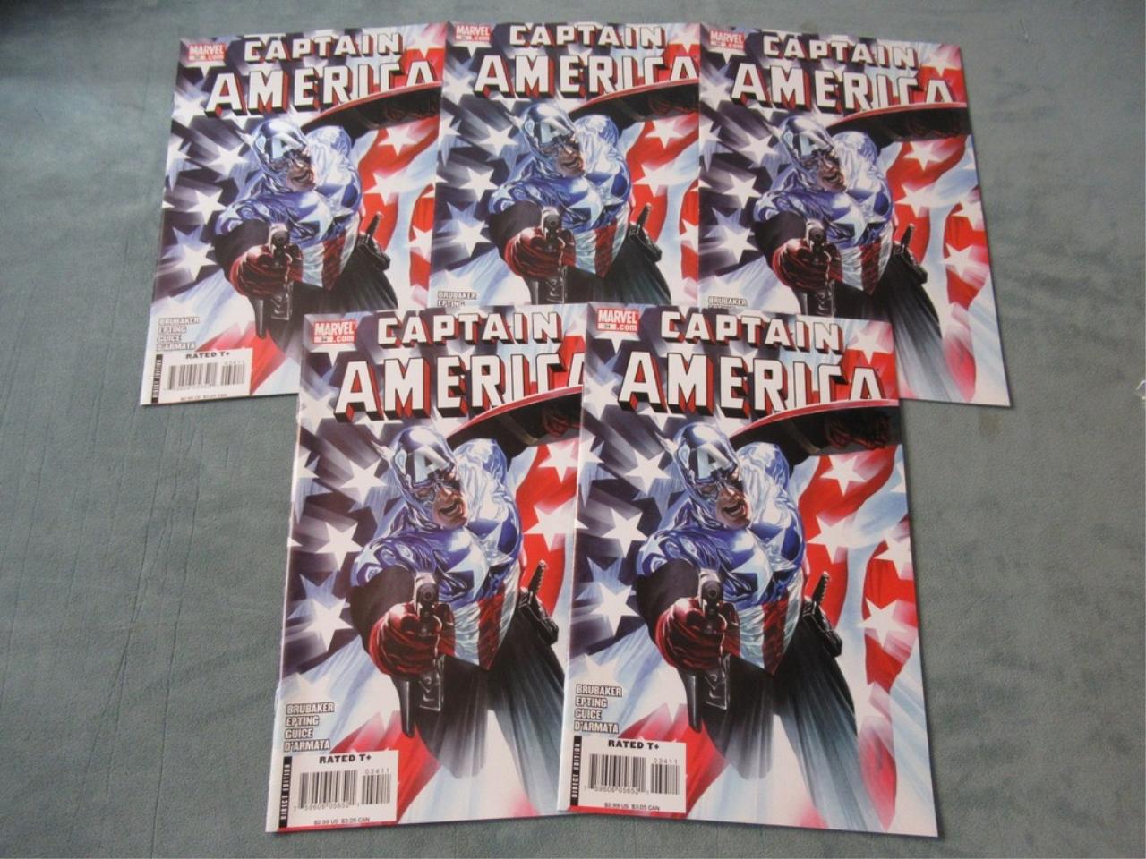 Captain America #34 (x5) Key/Ross Cover