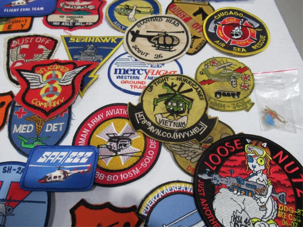 Helicopter/Military Patch Lot