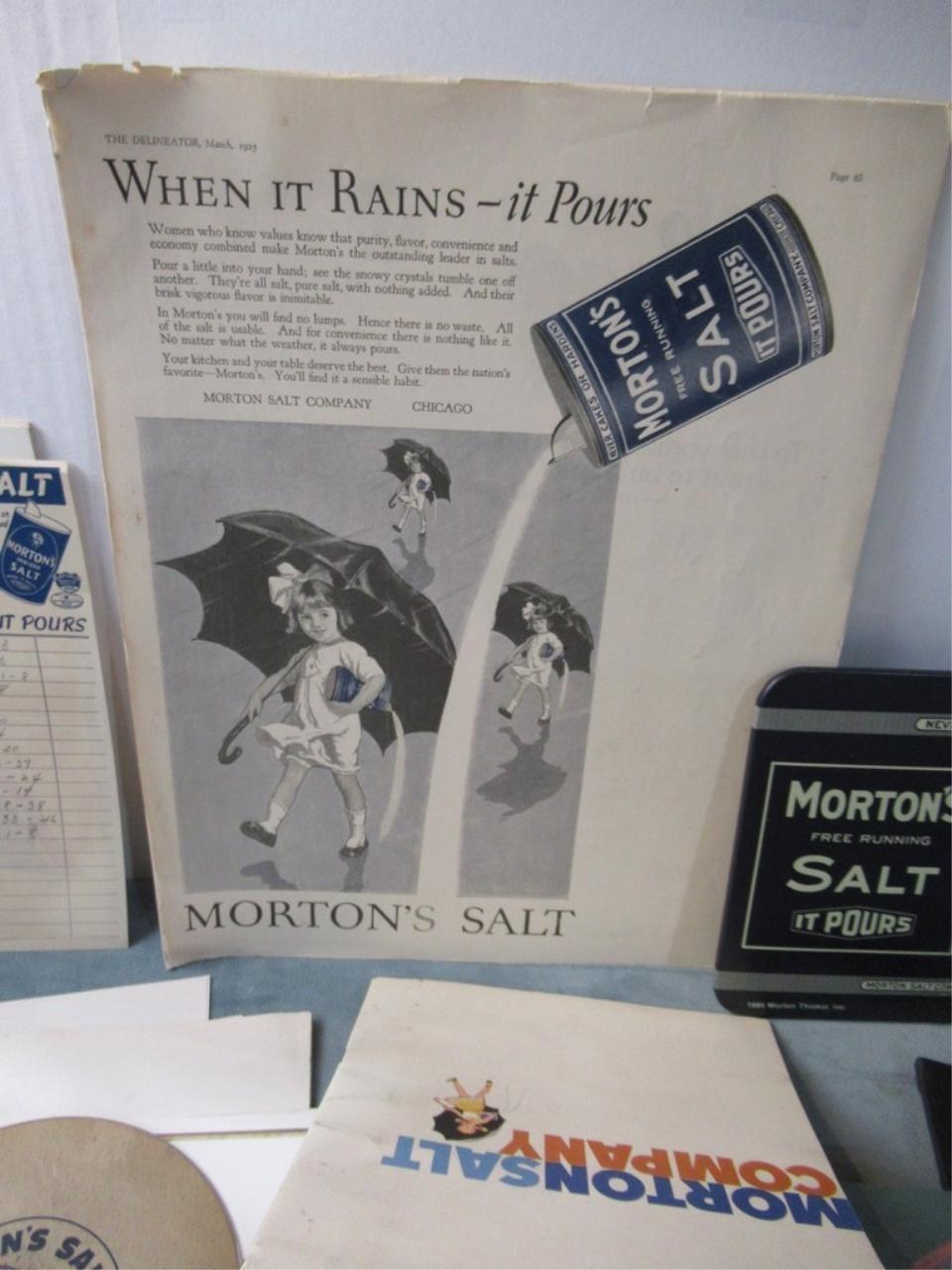 Morton Salt Collectibles Box Lot