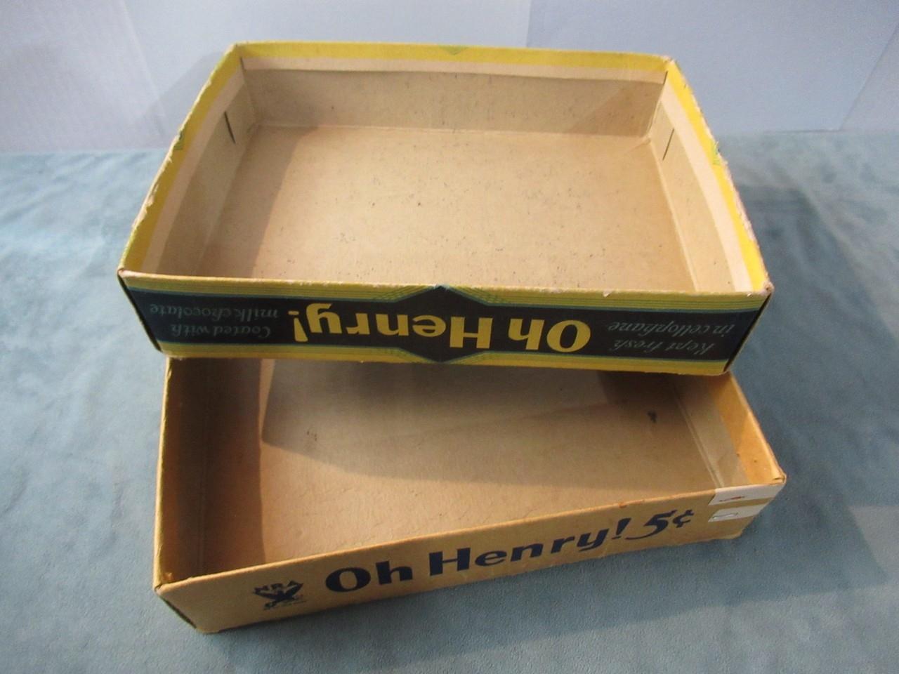 Vintage Oh Henry 5 Cent Candy Bar Box