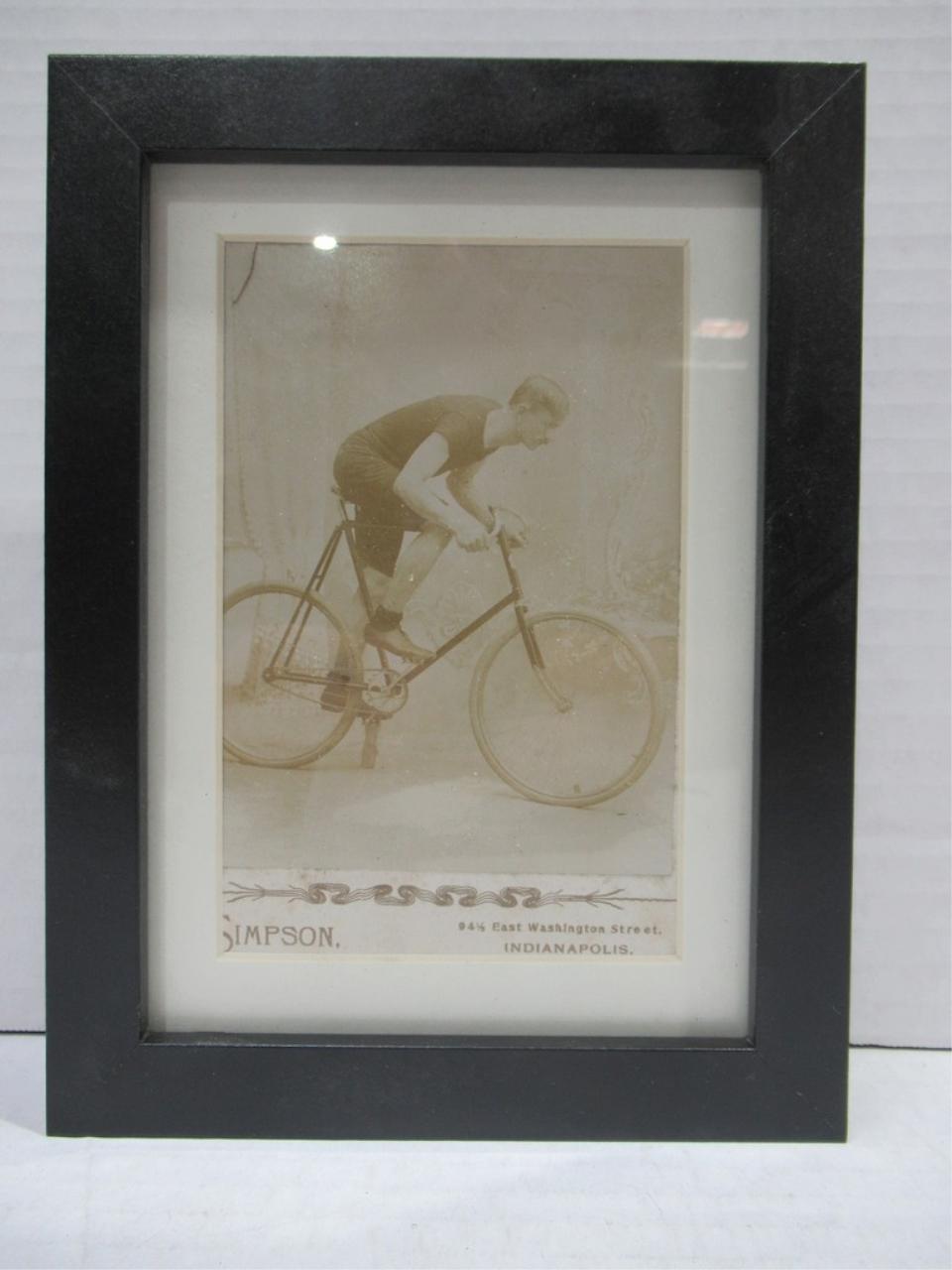 Antique Bicycle Photo Advertising Card