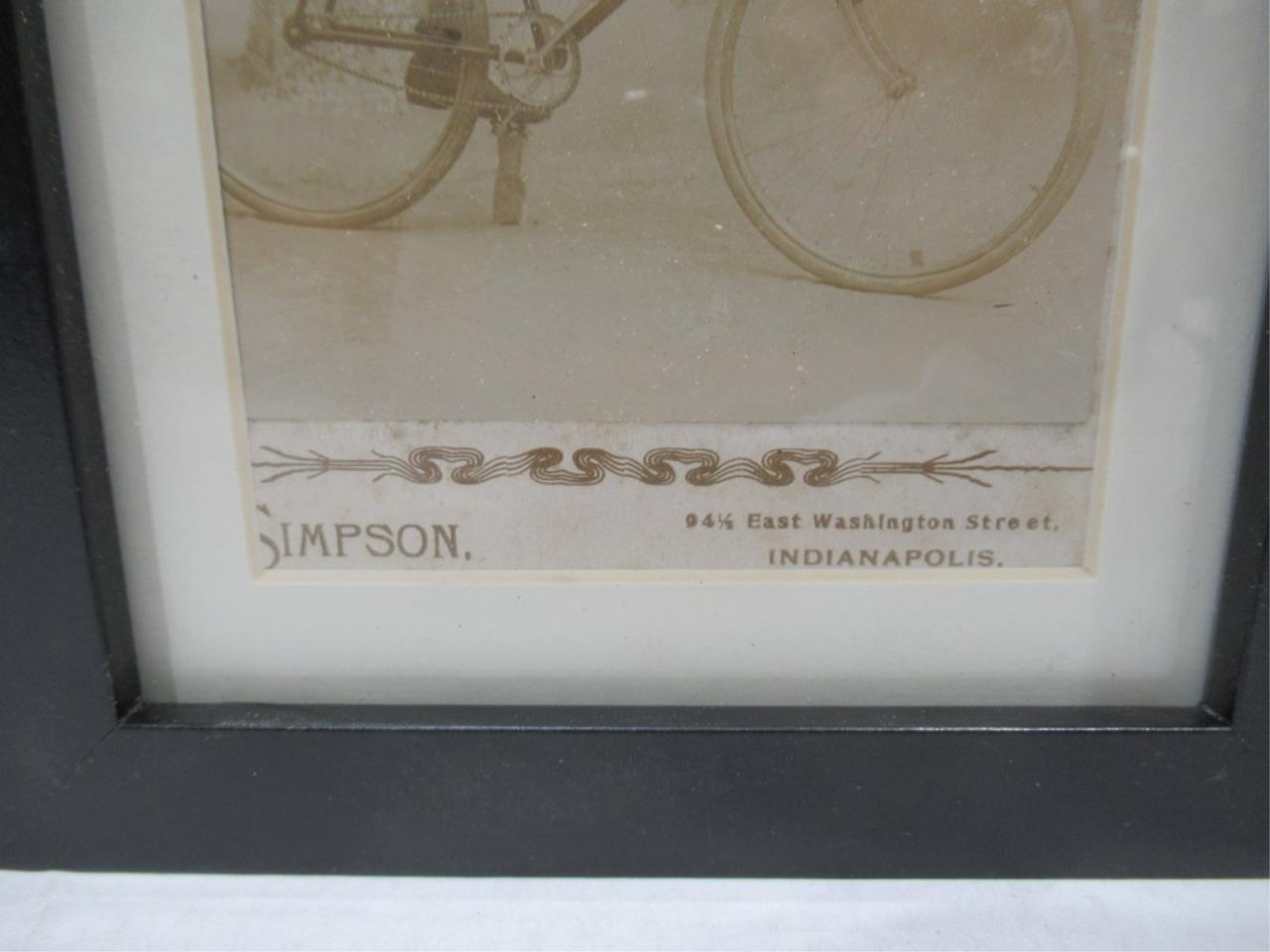 Antique Bicycle Photo Advertising Card