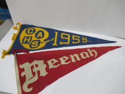 Vintage Felt Pennant Box Lot