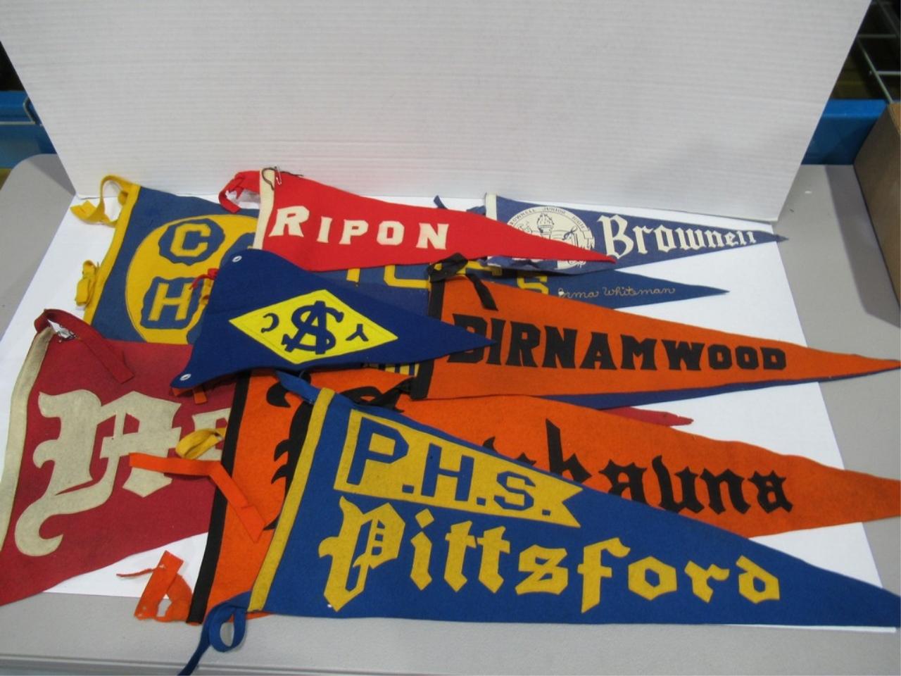 Vintage Felt Pennant Box Lot