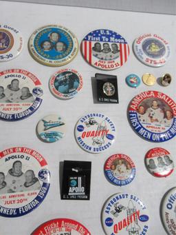 Space Related Vintage to Modern Pin Lot