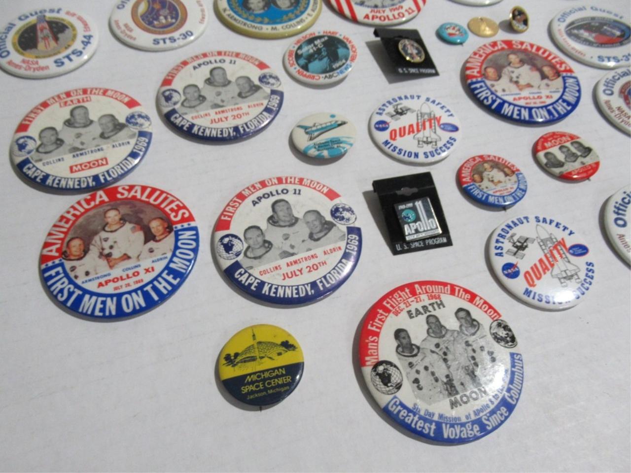 Space Related Vintage to Modern Pin Lot