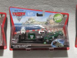 Cars Pit Stop Launchers Lot of (3)