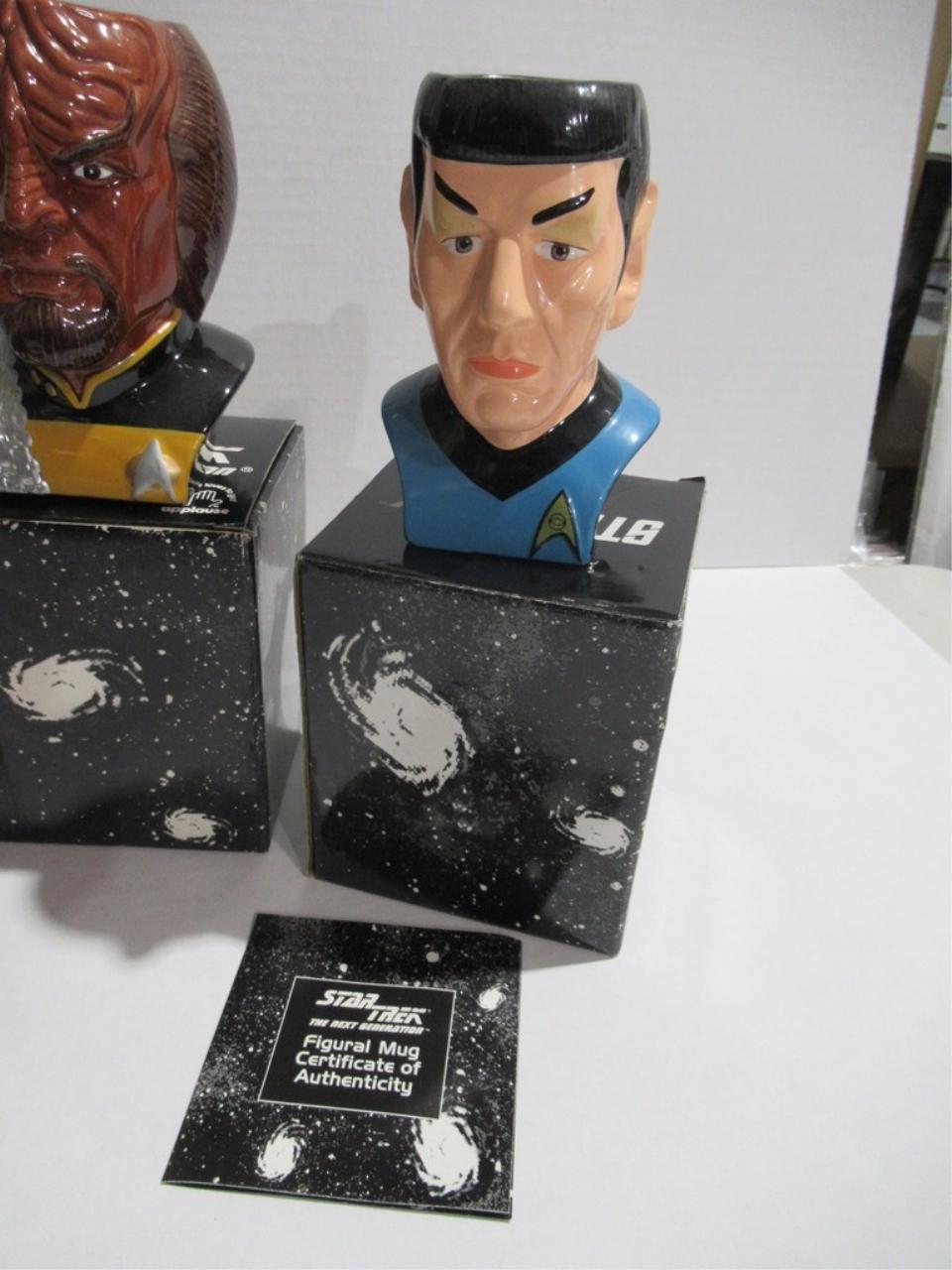 Star Trek Collectible Character Mug Lot