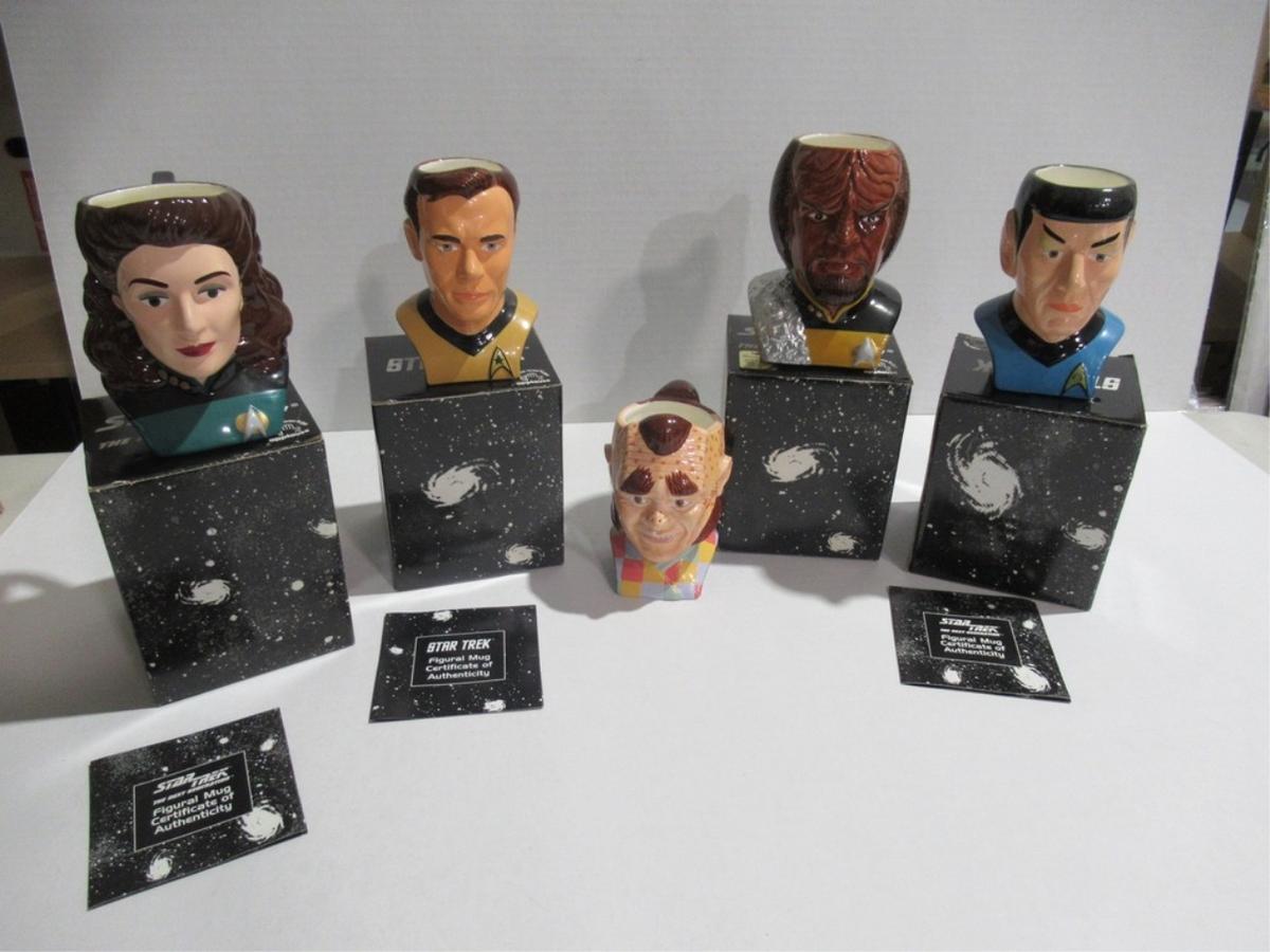 Star Trek Collectible Character Mug Lot