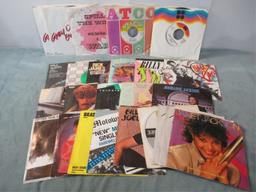 Group of (25) Single 7" Vinyl Records