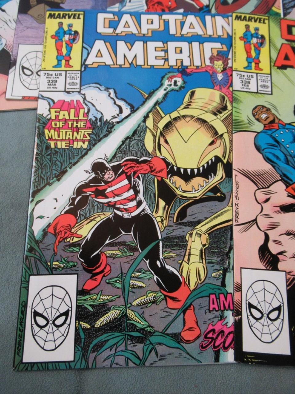 Captain America Group of (8) #338-378