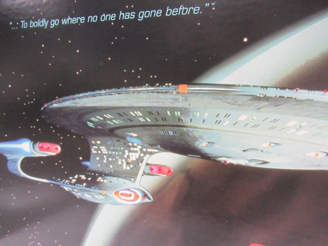 Star Trek USS Enterprise Framed Lithograph