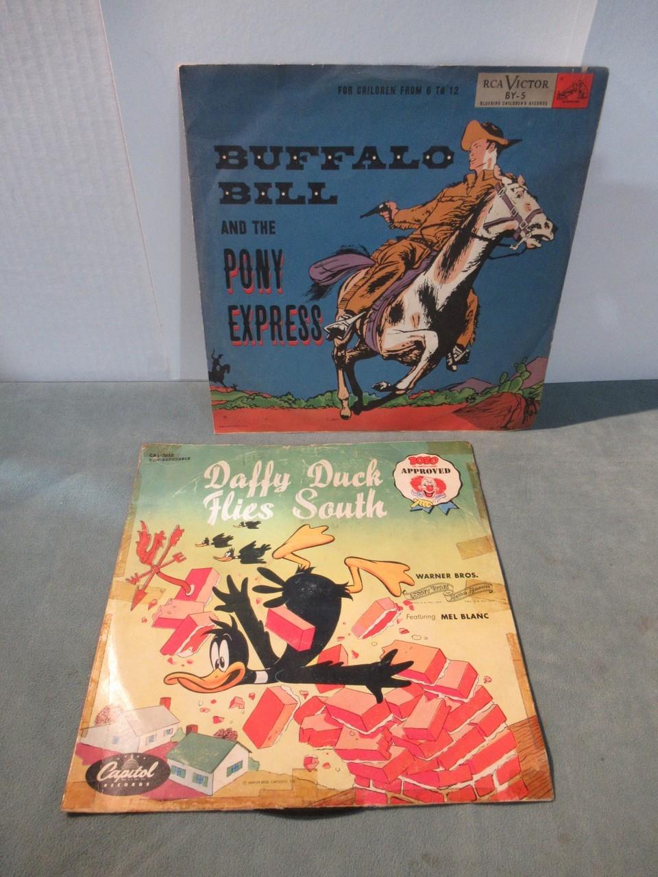 Two 78RPM Kids Records Daffy Duck