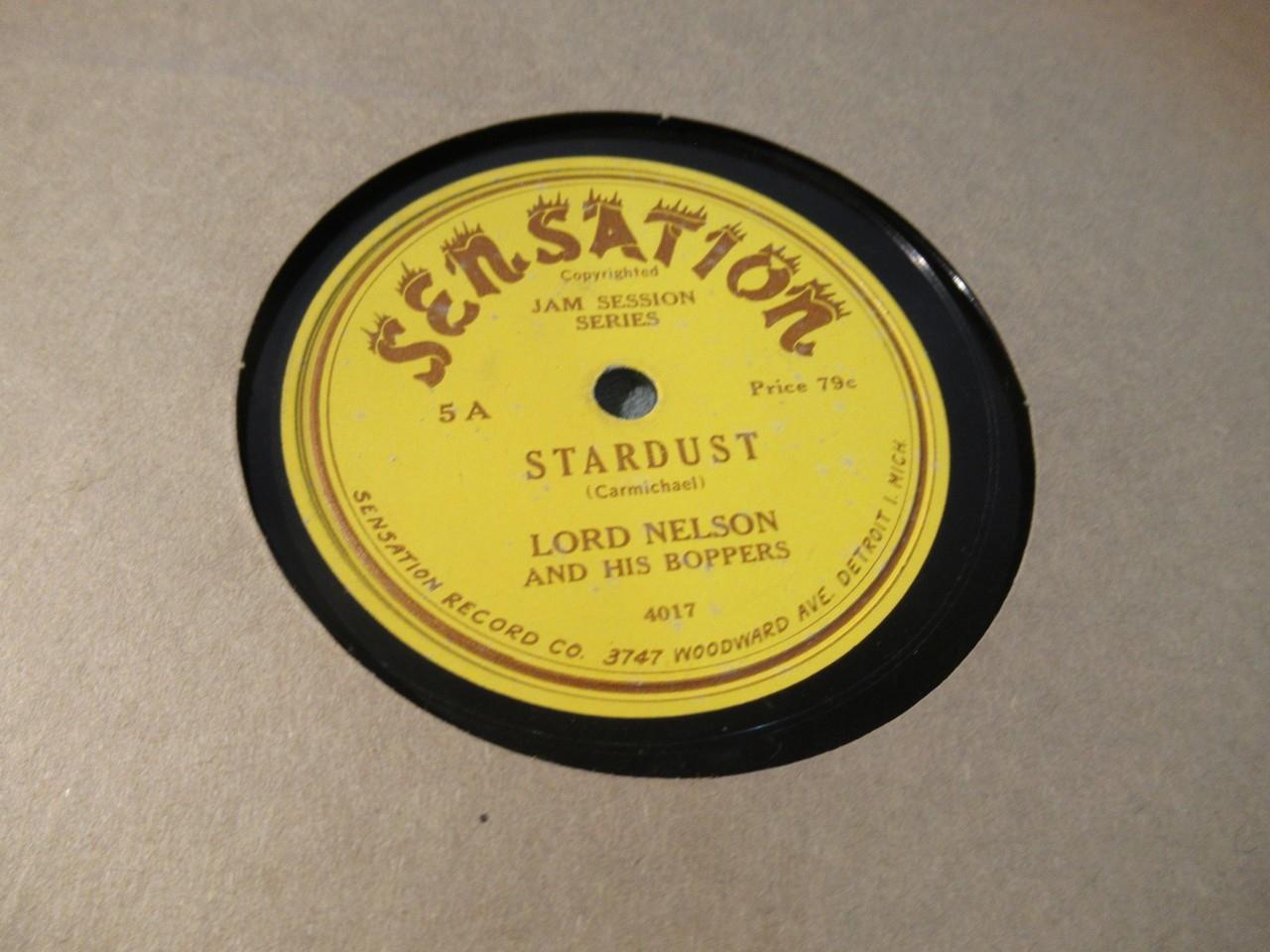 Two Rare Sensation Label 78RPM Records