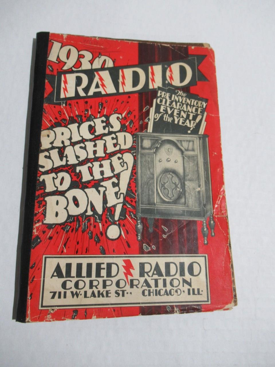 Vintage 1929-1930 Allied Radio Catalogs