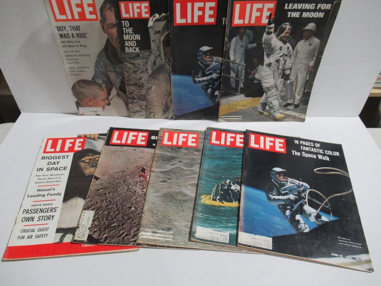 Life Magazine Space Race Lot of (9)