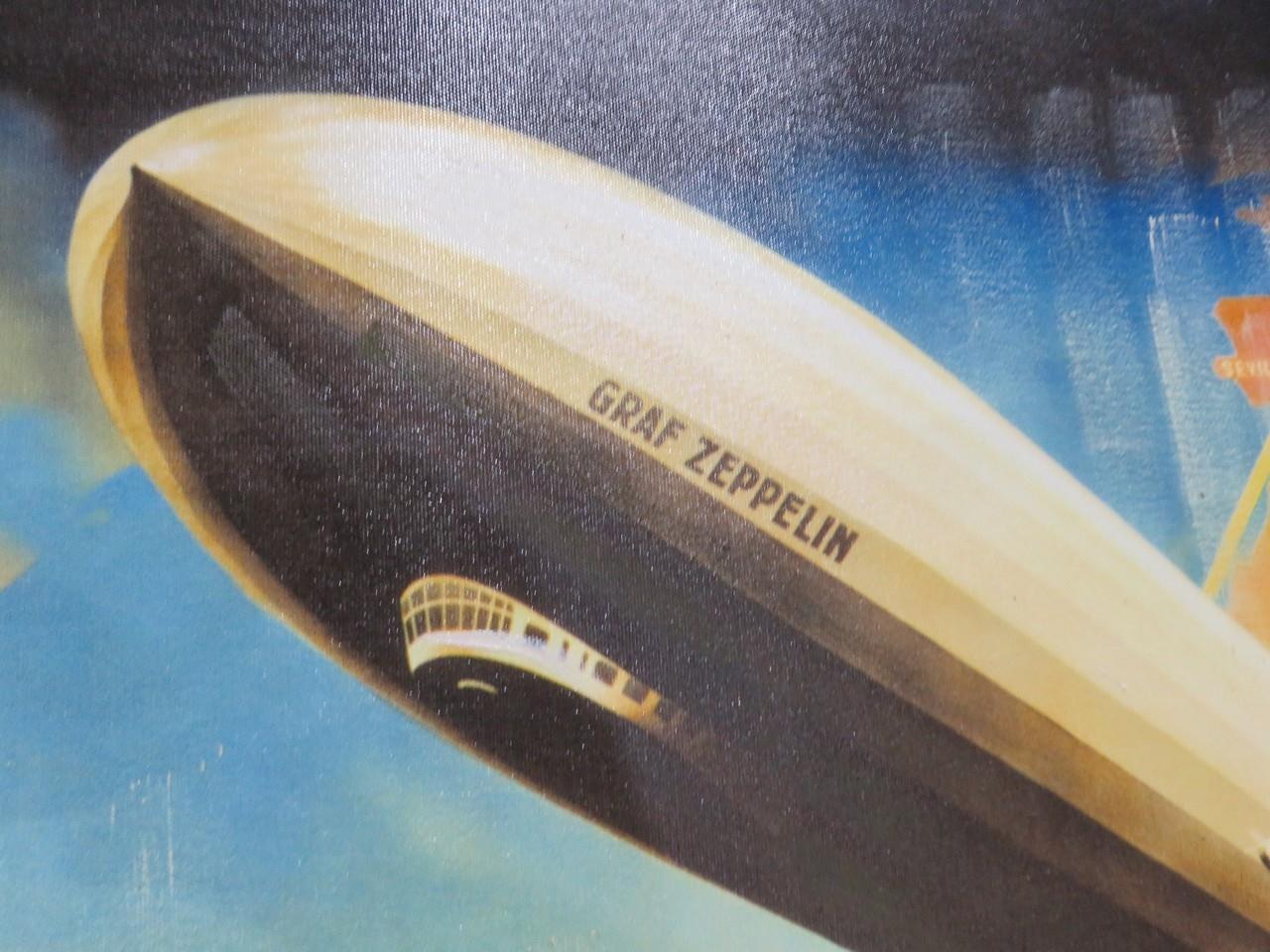 Graf Zeppelin Blimp Canvas Travel Poster