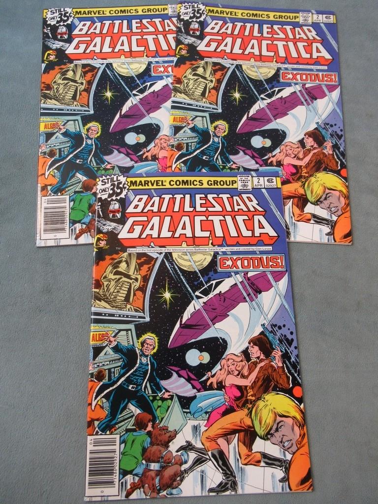 Battlestar Galactica #1 (x3) + #2 (x3)