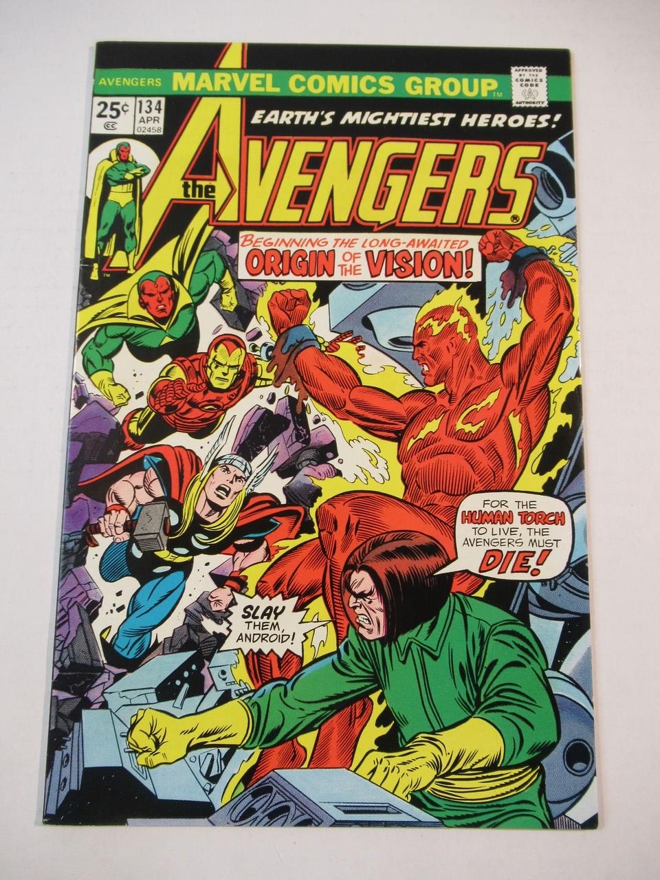 Avengers #134-136/Vision Origin