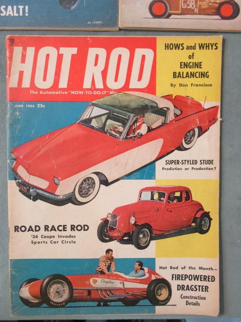 Hot Rod Magazine Lot of (3) 1954