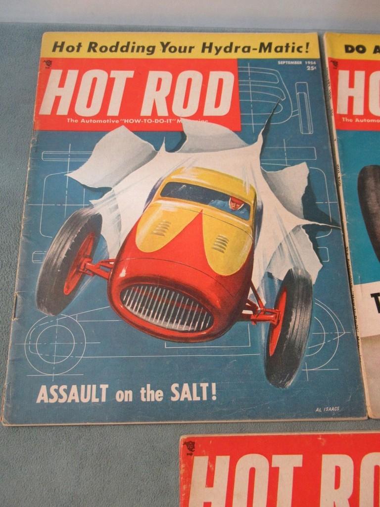 Hot Rod Magazine Lot of (3) 1954