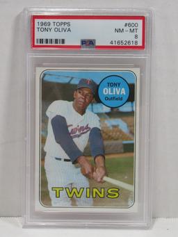 Tony Oliva 1969 Topps Baseball PSA 8 + More