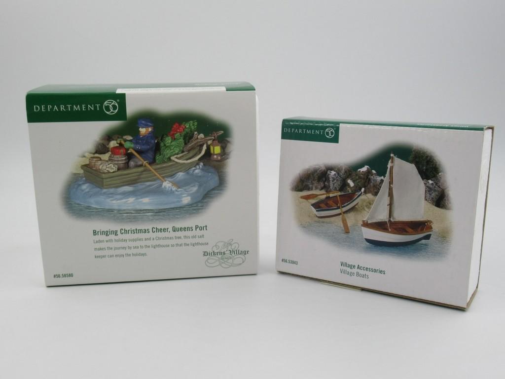 Department 56 Christmas Village Accessory Lot of (2)