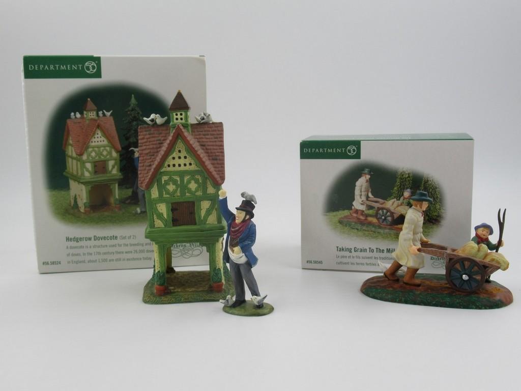 Department 56 Christmas Village Accessory Lot of (2)