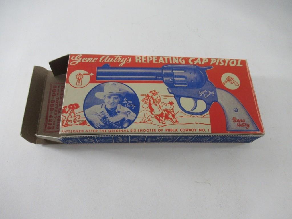 1930s Kenton Gene Autry Repeating Cap Gun W/ Box