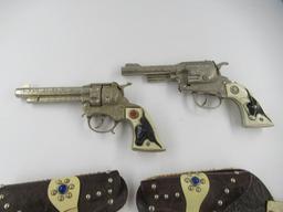 1950's Hubley Texan Jr Cap Gun & Holster Lot (2)