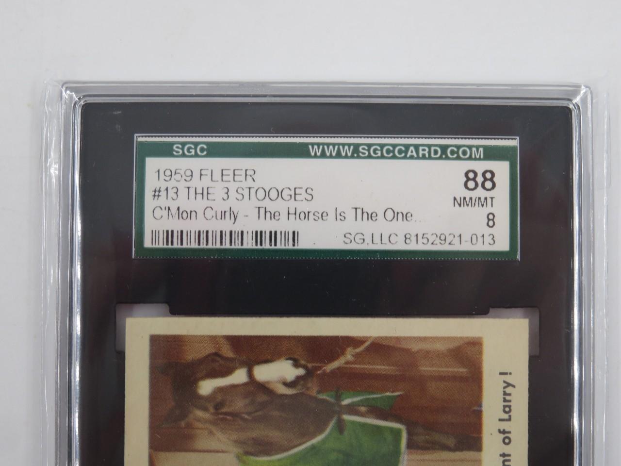 Three Stooges 1959 Fleer Card #13 SGC 8/88
