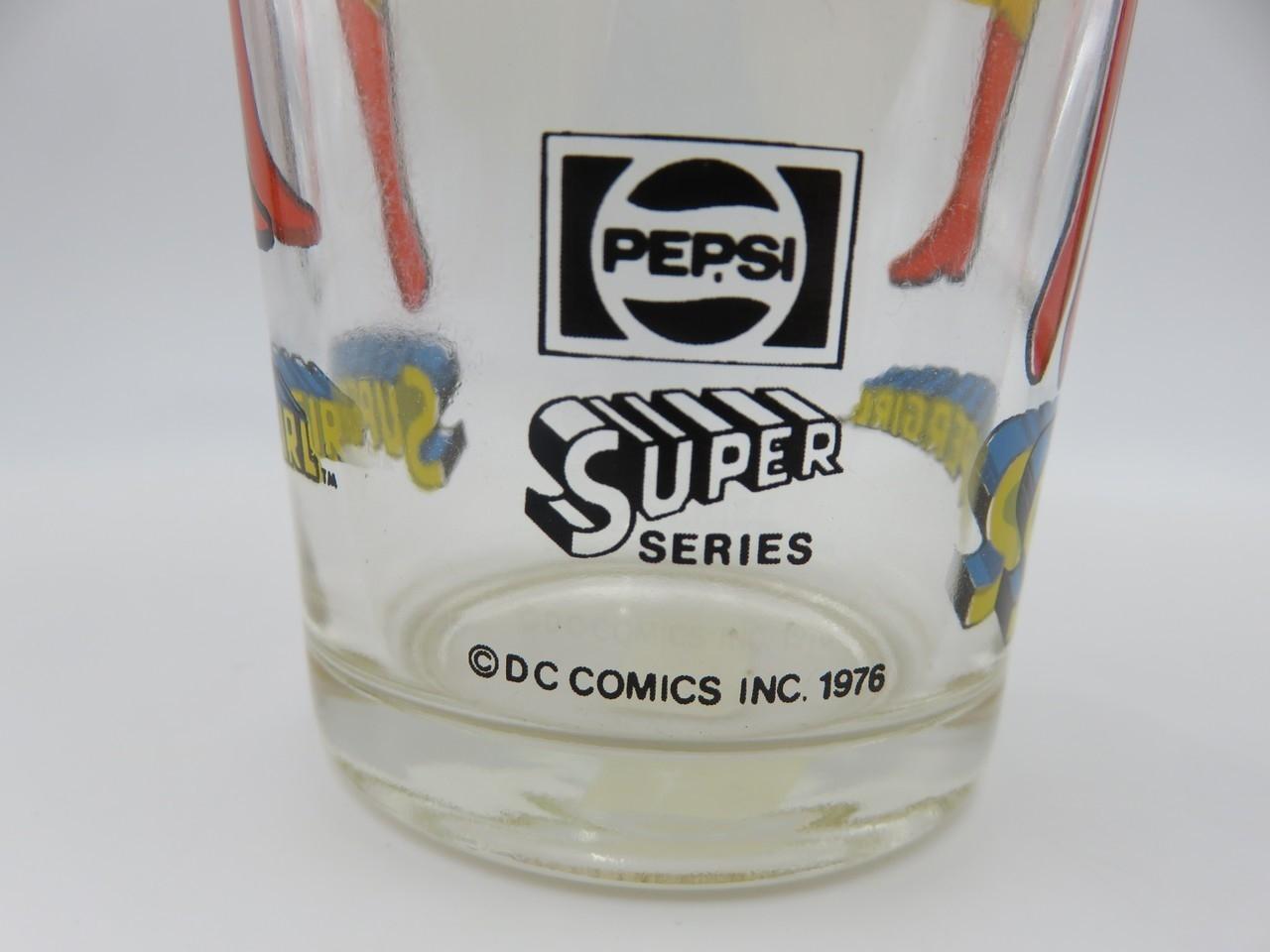 Supergirl 1976 Pepsi Super Series Glass/Tumbler