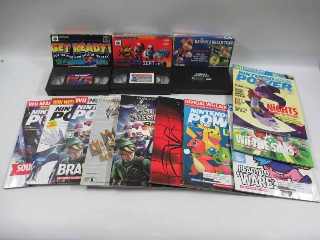 Video Game Magazines/Guides/VHS Tapes