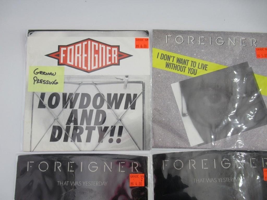 Foreigner 7" Singles Lot of (10)