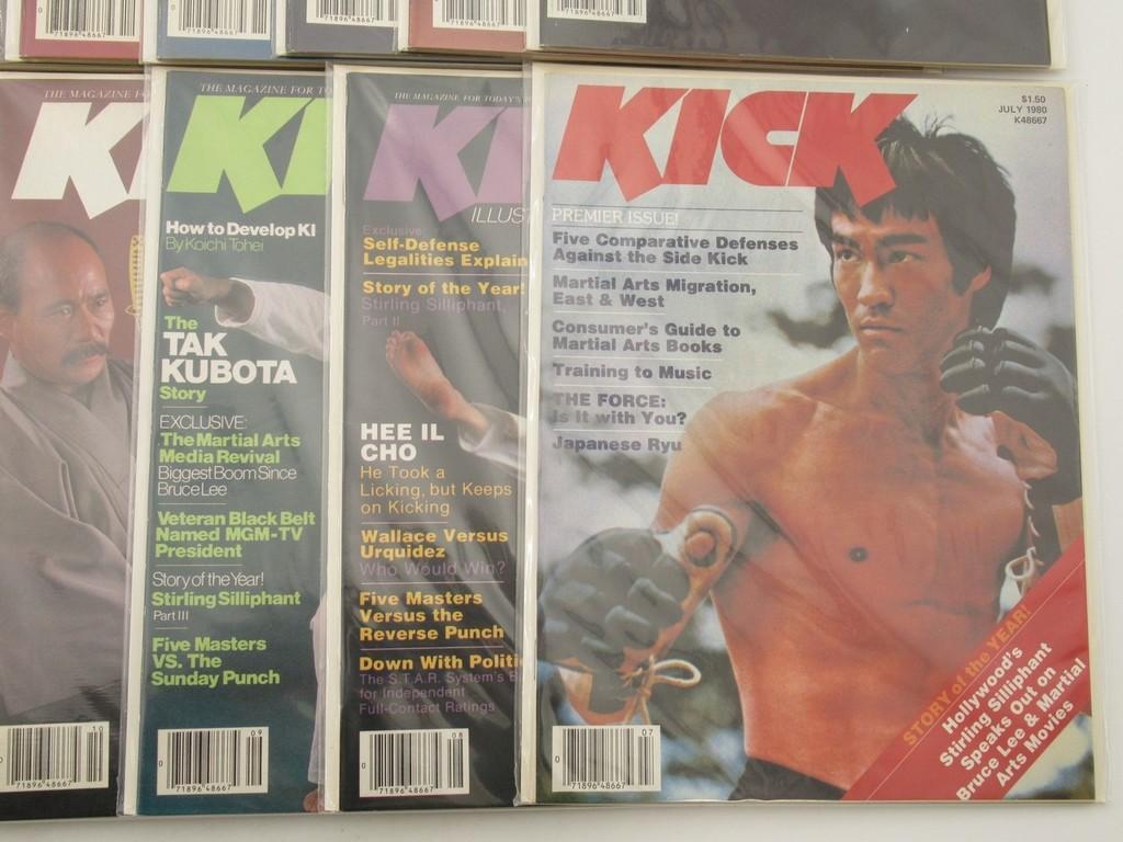 Kick Magazine Lot of (22) 1980-1982/Bruce Lee