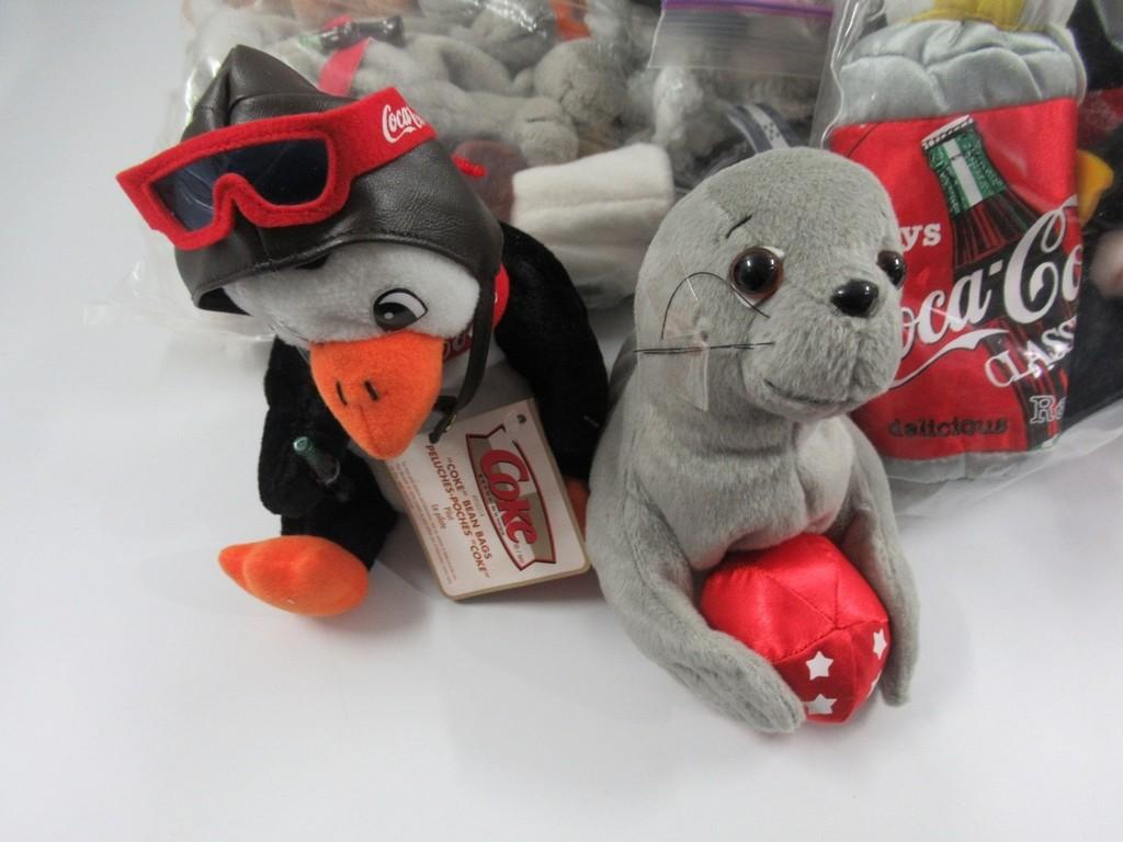 Coca-Cola Related Stuffed Animal Lot