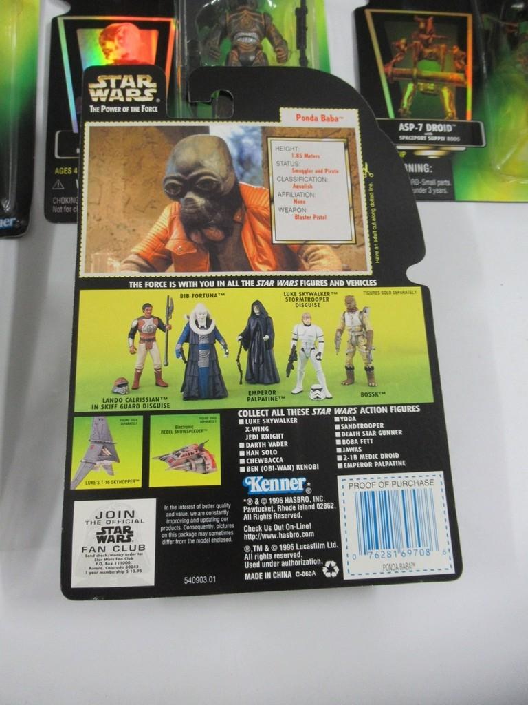 Star Wars POTF Green Card W/ Holo Figure Lot