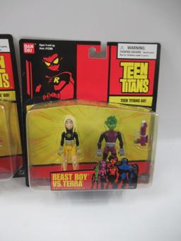 Teen Titans GO! Robin & Star Fire/Beast Boy Vs. Terra Bandai 3.5" Figures