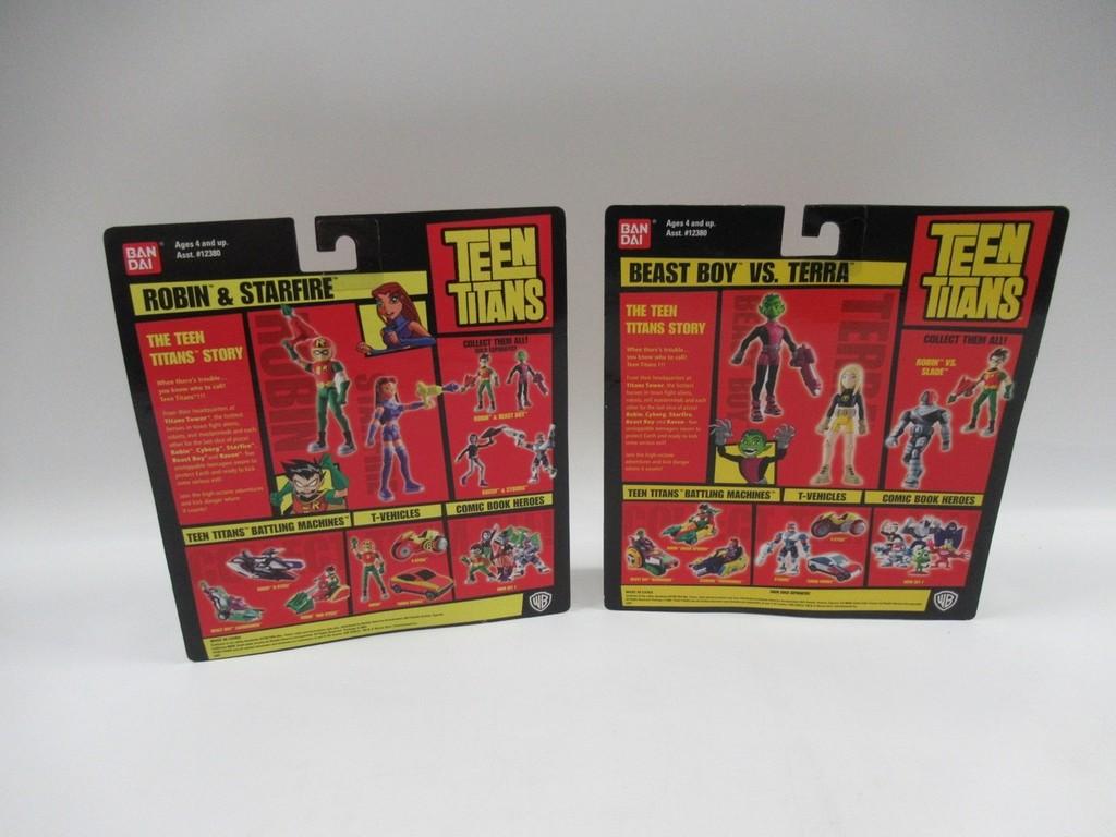 Teen Titans GO! Robin & Star Fire/Beast Boy Vs. Terra Bandai 3.5" Figures