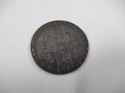 1787 Gr Britain 6p George III Coin