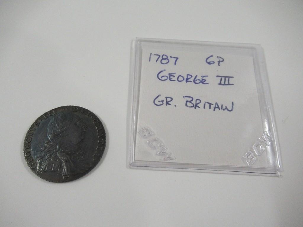 1787 Gr Britain 6p George III Coin